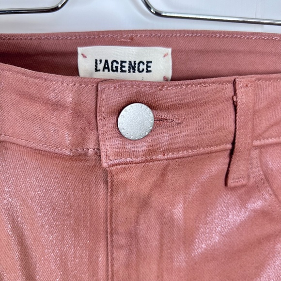 L'AGENCE Margo High Wasted Mocha Brown Coated‎ Jeans, 28 NWOT - Picture 7 of 16